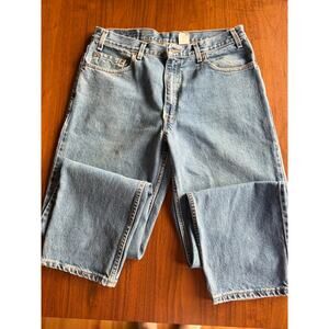 Vintage Levi's 550 Relaxed Fit Tapered Leg Jeans Light Wash 35x32
